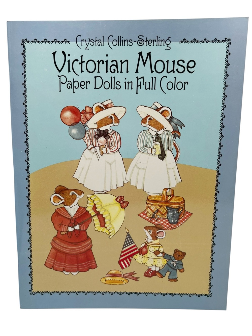 1986 Uncut Complete Victorian Mouse Paper Dolls In Full Color